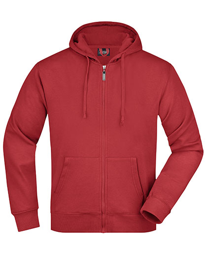 James & Nicholson Men's Hooded Jacket in Red