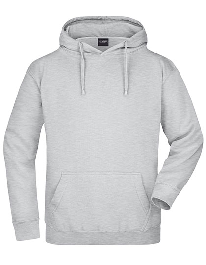 James & Nicholson Hooded Sweat in Grey Heather