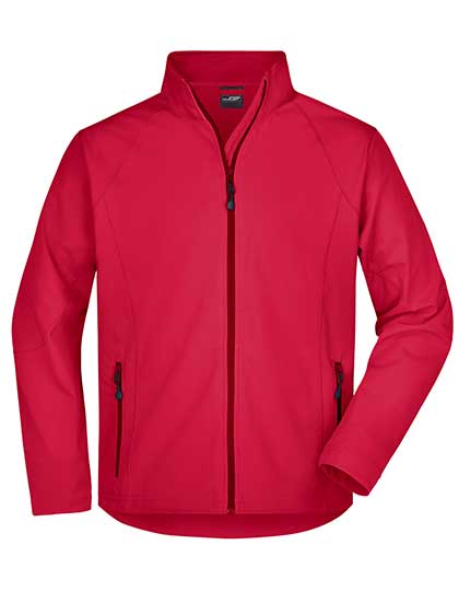 James & Nicholson Men's Softshell Jacket in Red