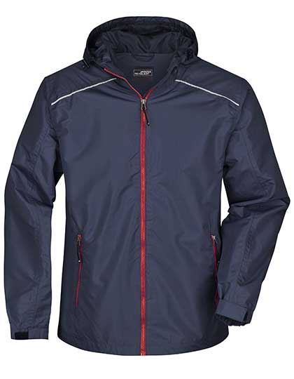 James & Nicholson Men's Rain Jacket in Navy