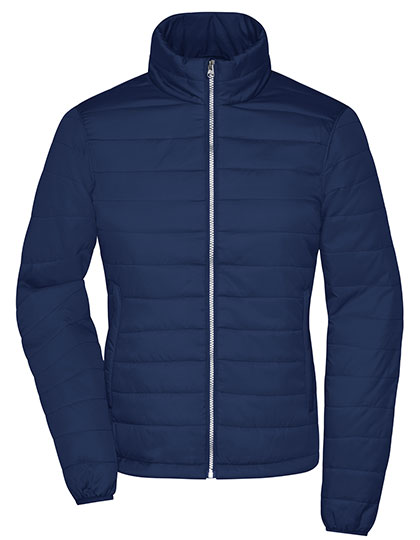 James & Nicholson Ladies' Padded Jacket in Navy