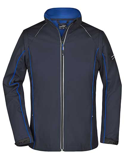 James & Nicholson Ladies' Zip-Off Softshell Jacket in Navy