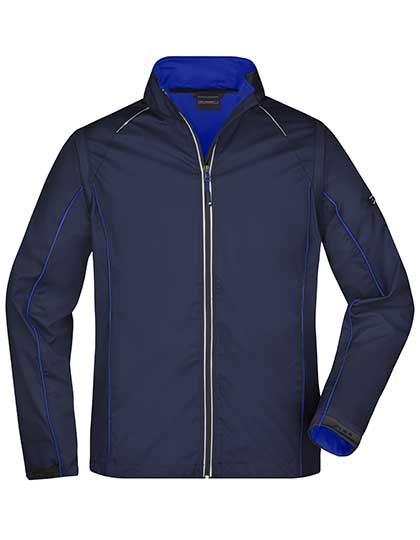 James & Nicholson Men's Zip-Off Softshell Jacket in Navy