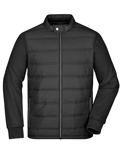 Men's Hybrid Sweat Jacket — besticken oder bedrucken lassen