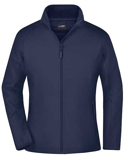 James & Nicholson Ladies' Promo Softshell Jacket in Navy