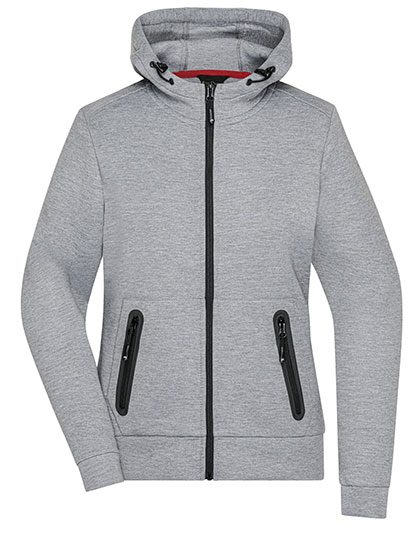 James & Nicholson Ladies' Hooded Jacket in Light Melange