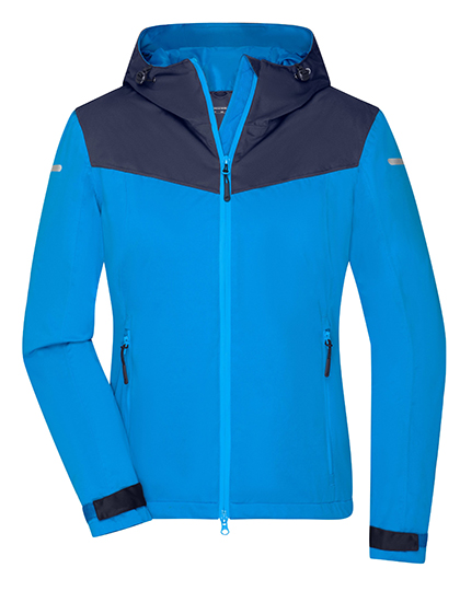 James & Nicholson Ladies' Allweather Jacket in Bright Blue