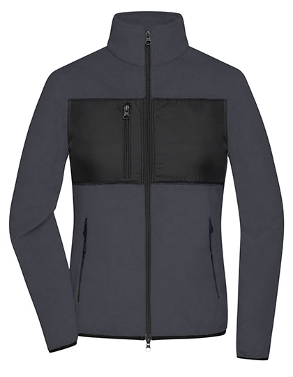 James & Nicholson Ladies' Fleece Jacket in Carbon