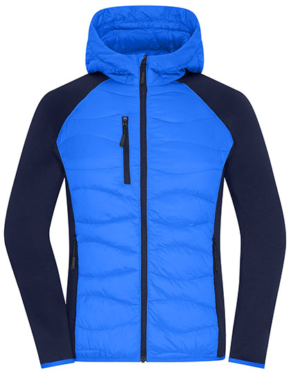 James & Nicholson Ladies' Hybrid Jacket in Blue