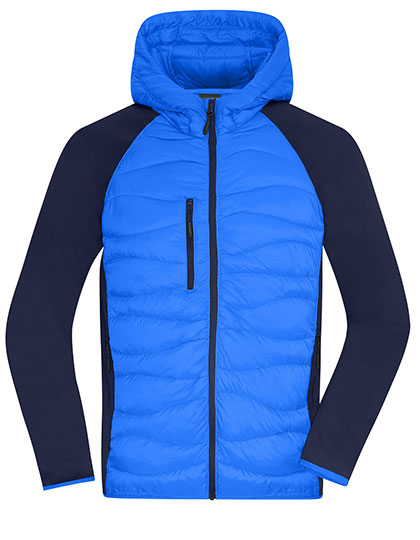 James & Nicholson Men's Hybrid Jacket in Blue
