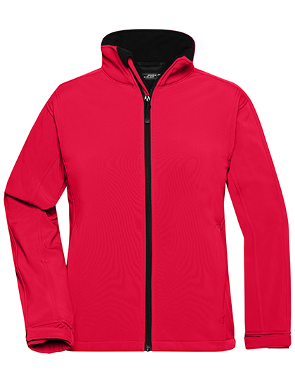 James & Nicholson Ladies' Softshell Jacket in Red