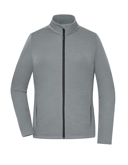 James & Nicholson Ladies' Sports Structured Fleece Jacket in Space Grey