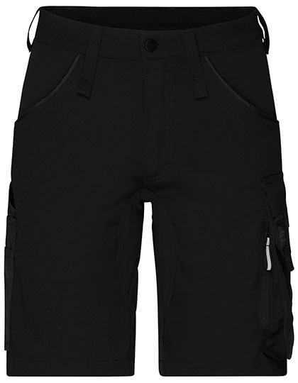 Workwear Stretch-Bermuda Slim Line — besticken oder bedrucken lassen
