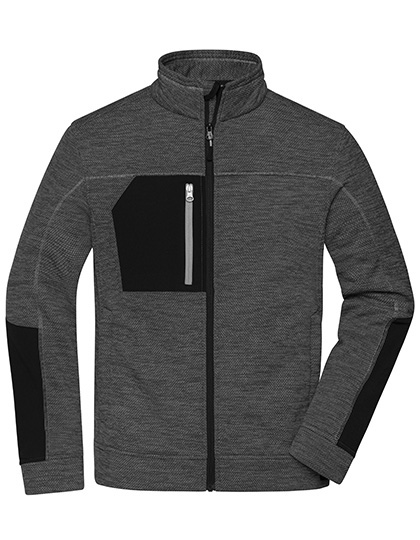 Men's Structure Fleece Jacket — besticken oder bedrucken lassen