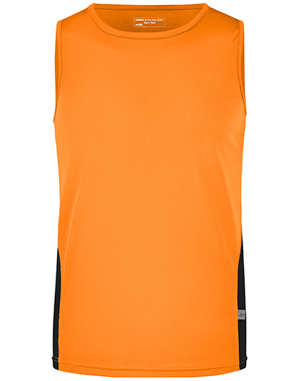James & Nicholson Men's Running Tank in Orange