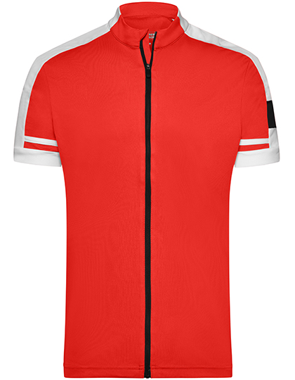 James & Nicholson Men's Bike-T Full Zip in Red