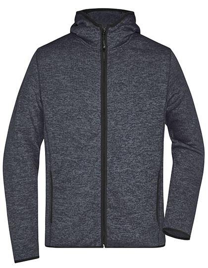 Men's Knitted Fleece Hoody — besticken oder bedrucken lassen