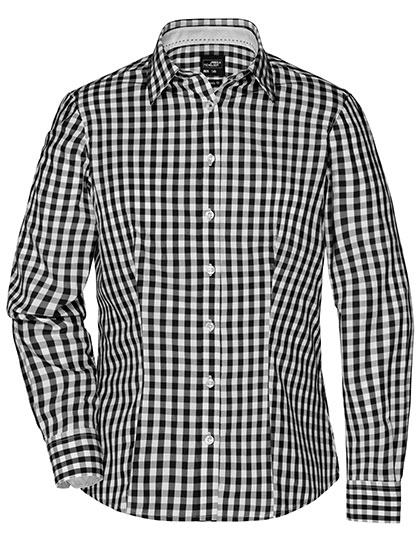 Ladies' Checked Blouse — besticken oder bedrucken lassen