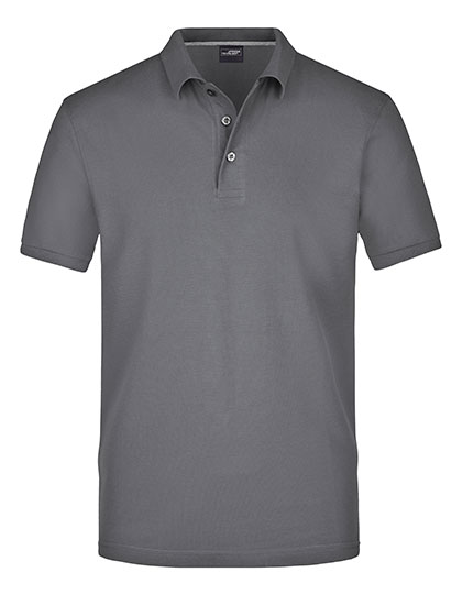 James & Nicholson Men's Pima Polo in Carbon