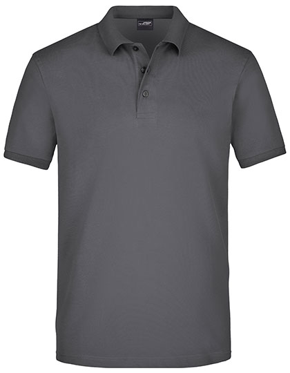 James & Nicholson Men's Elastic Polo Piqué in Graphite (Solid)