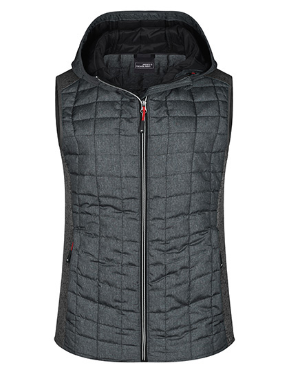 Ladies' Knitted Hybrid Vest — besticken oder bedrucken lassen