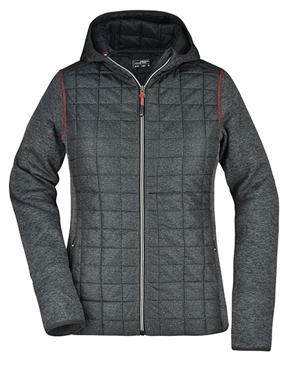 James & Nicholson Ladies' Knitted Hybrid Jacket