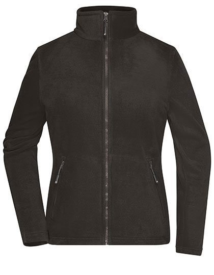 James & Nicholson Ladies' Fleece Jacket in Dark Grey (Solid)