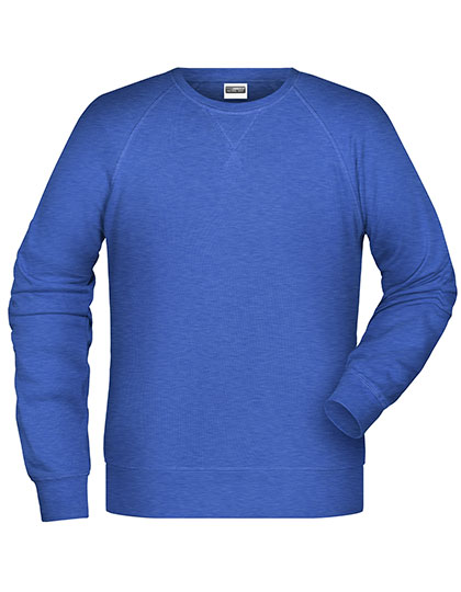 James & Nicholson Men's Sweat in Royal Heather