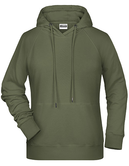 James & Nicholson Ladies' Hoody in Olive