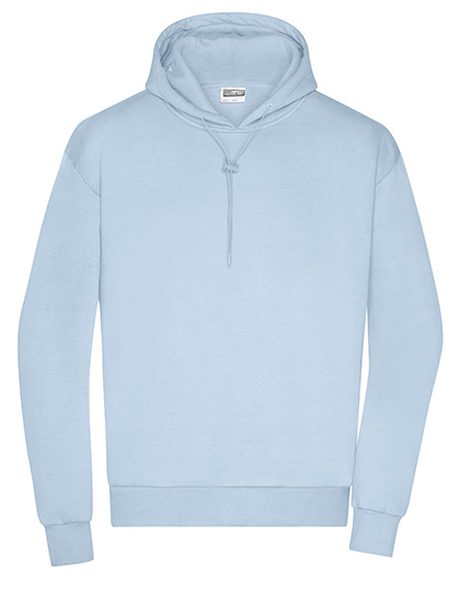 James & Nicholson Men's Lounge Hoody in Light Blue
