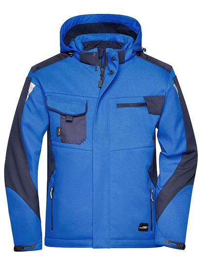 James & Nicholson Craftsmen Softshell Jacket -STRONG- in Royal