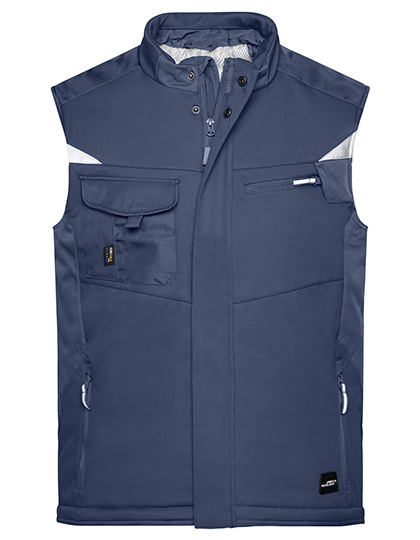 James & Nicholson Craftsmen Softshell Vest -STRONG- in Navy