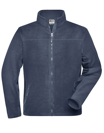 James & Nicholson Men's Workwear Fleece Jacket -STRONG- in Navy