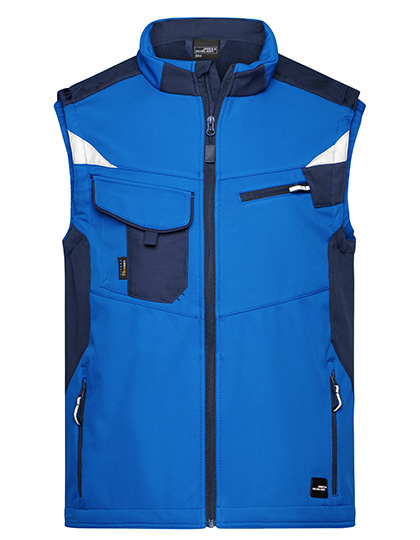 James & Nicholson Workwear Softshell Vest -STRONG- in Royal