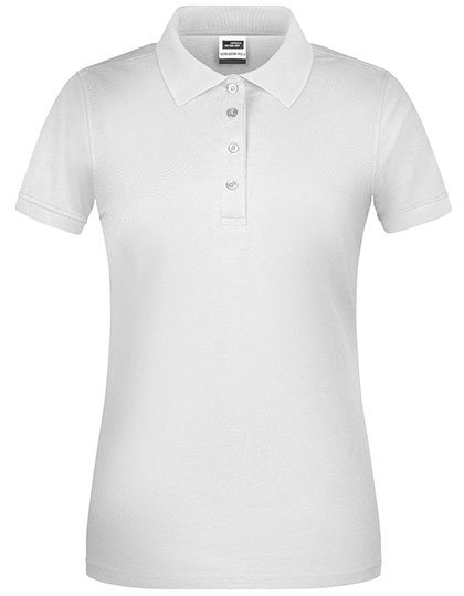 James & Nicholson Ladies' Bio Workwear Polo in White