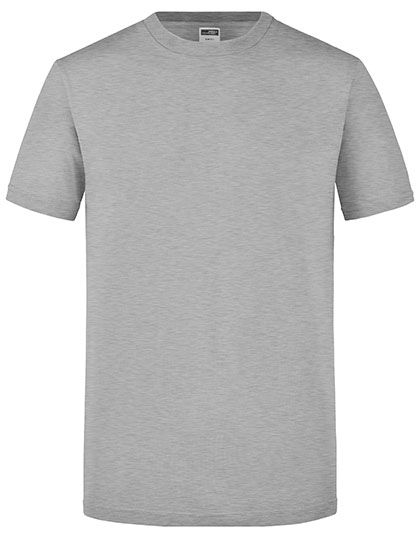 James & Nicholson Men's Slim Fit-T in Grey Heather
