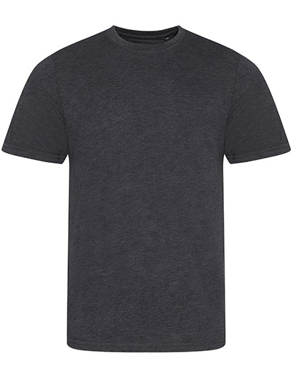 Just Ts Tri-Blend T in Heather Charcoal