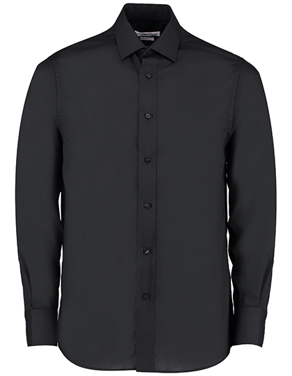 Men's Tailored Fit Business Poplin Shirt Long Sleeve — besticken oder bedrucken lassen