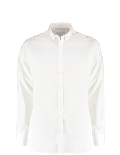 Men's Slim Fit Stretch Oxford Shirt Long Sleeve — besticken oder bedrucken lassen