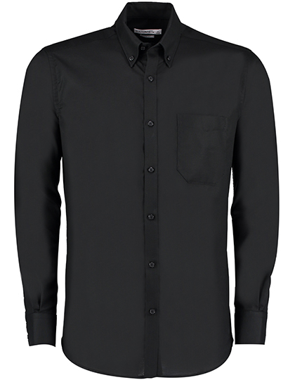 Men`s Slim Fit Workwear Oxford Shirt Long Sleeve — besticken oder bedrucken lassen