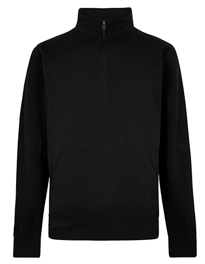 Regular Fit 1/4 Zip Pique Sweatshirt — besticken oder bedrucken lassen