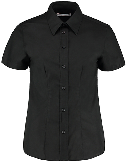 Women's Tailored Fit Workwear Oxford Shirt Short Sleeve — besticken oder bedrucken lassen