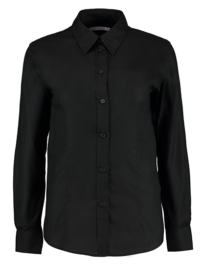 Women's Tailored Fit Workwear Oxford Shirt Long Sleeve — besticken oder bedrucken lassen