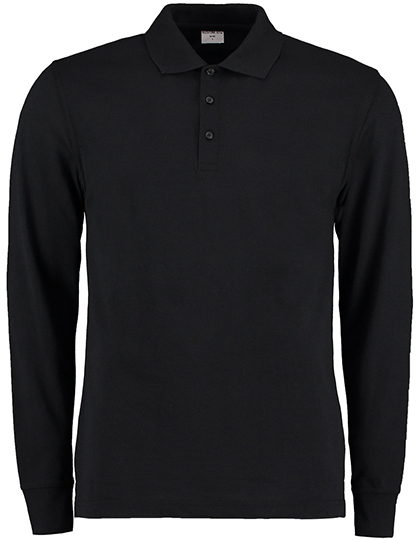 Men's Classic Fit Long Sleeve Polo Shirt — besticken oder bedrucken lassen