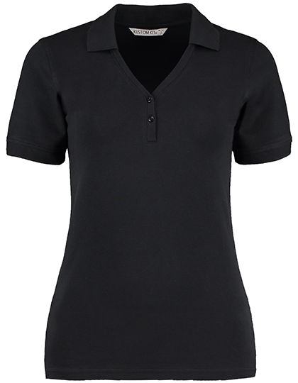Regular Fit Comfortec® V Neck Polo — besticken oder bedrucken lassen