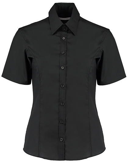 Women's Tailored Fit Business Shirt Short Sleeve — besticken oder bedrucken lassen