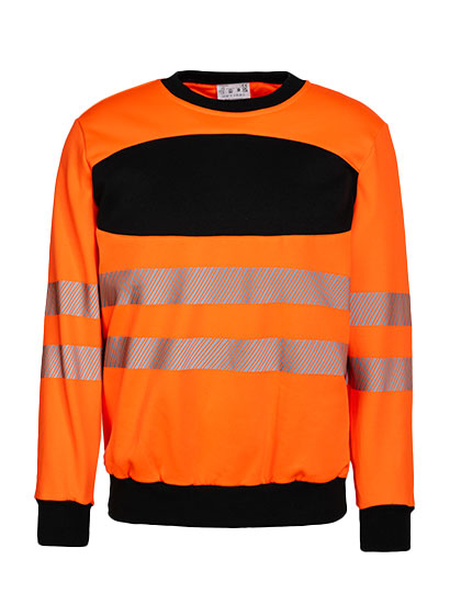 EOS Hi-Vis Workwear Sweatshirt With Printing Area — besticken oder bedrucken lassen