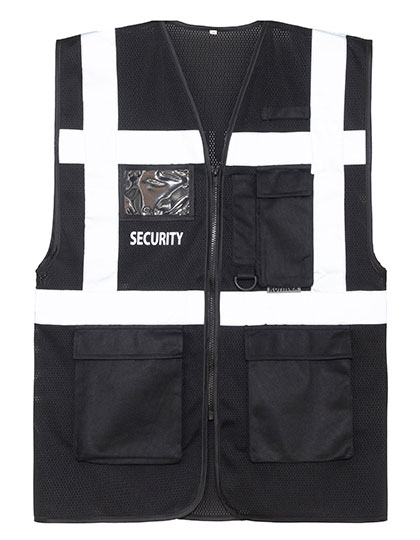 Mesh Multifunctional Vest Security — besticken oder bedrucken lassen