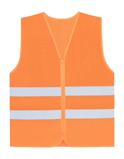 Comfort Mesh Safety Vest Rhodes CO² Neutral — besticken oder bedrucken lassen