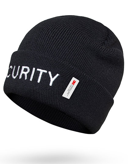 "SECURITY" 3M Thinsulate Performance Beanie "Dalvik" — besticken oder bedrucken lassen